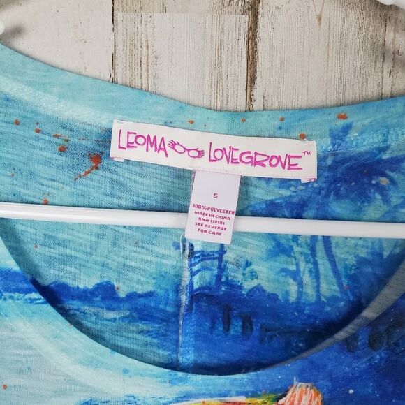 Leoma Lovegrove Graphic Short Sleeve Tee Shirt Size Small - Picture 3 of 10
